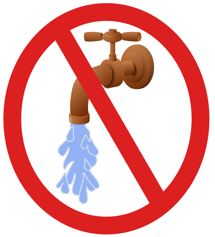 No Using Water