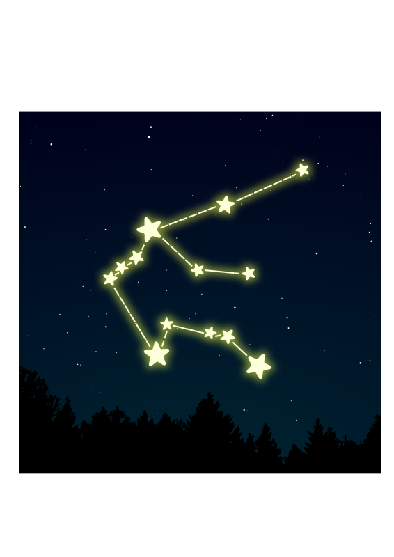 Aquarius star constellation