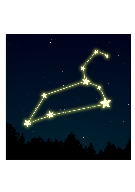 Leo star constellation