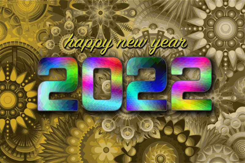 Happy New Year 2022 Trippy