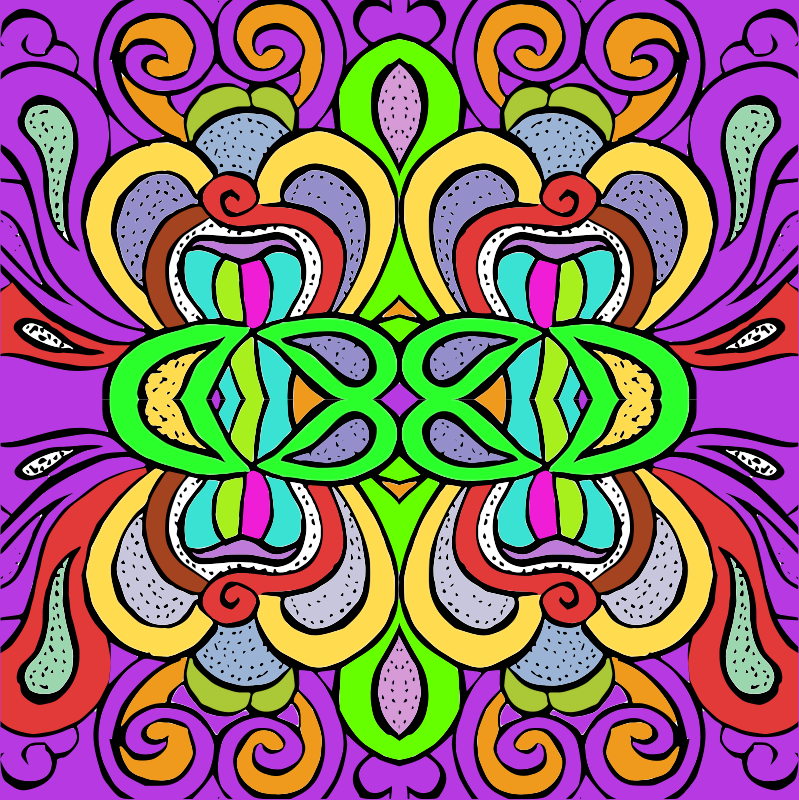 Psychedelic Pattern - Colour Remix