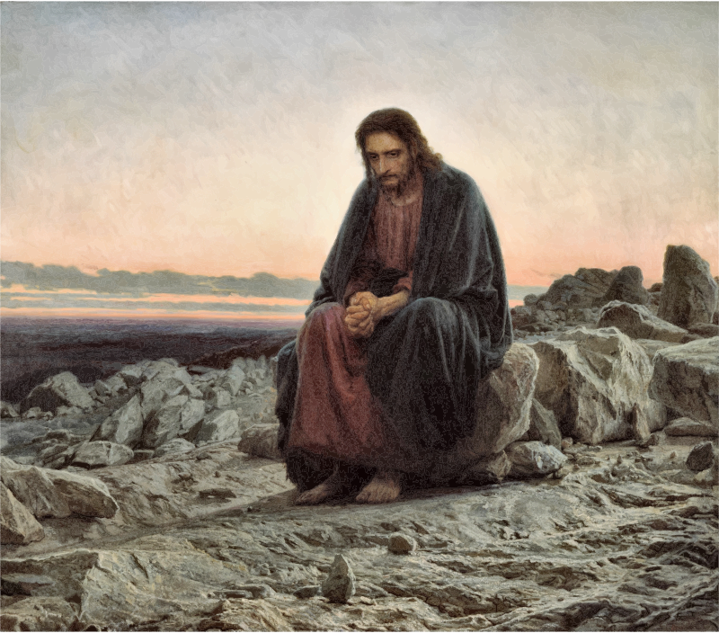 Christ In The Wilderness By Ivan Kramskoy
