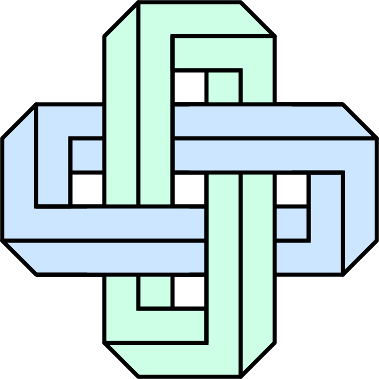 Penrose rectangle Solomon's knot