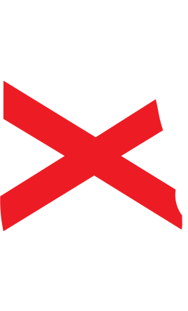 Alabama State Outline with Flag Background