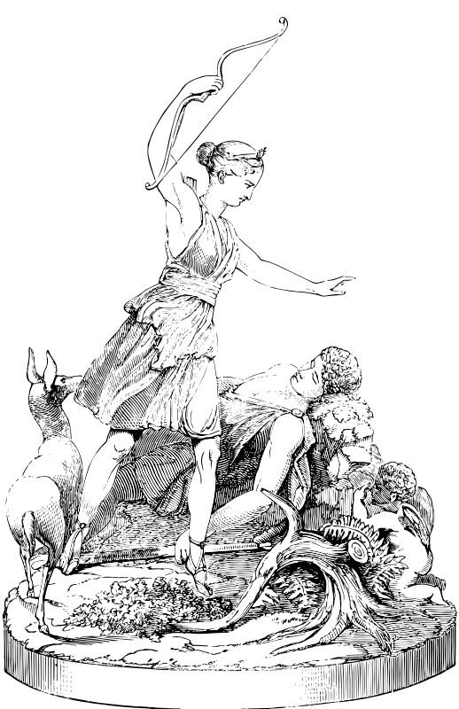 Selene (Diana, Artemis) Visits the Sleeping Youth Endymion