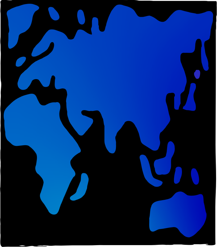 Abstract Half The World Map