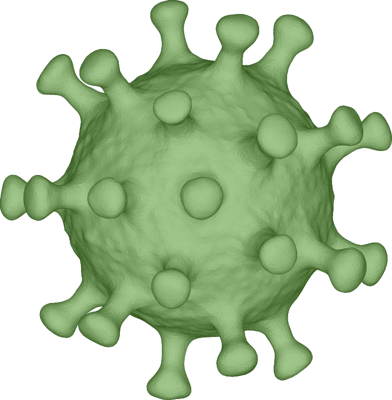 Coronavirus 3D - Green