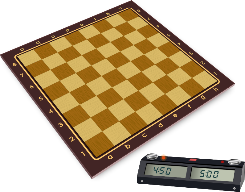 Chess Board and Chess Clock