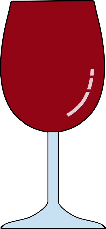 Wine glass full red overflowing 