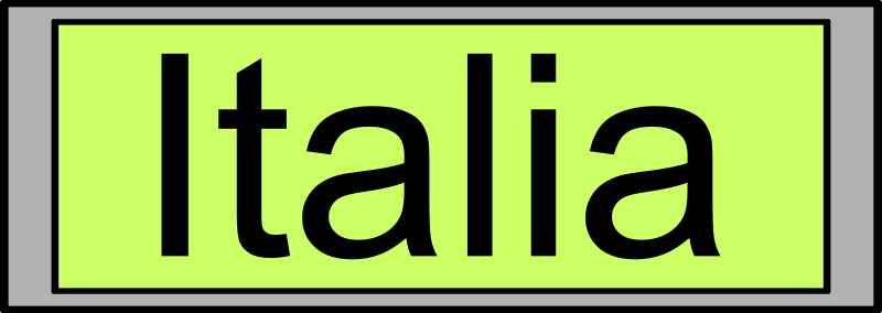 Digital Display with "Italia" text