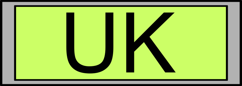 Digital Display with "UK" text