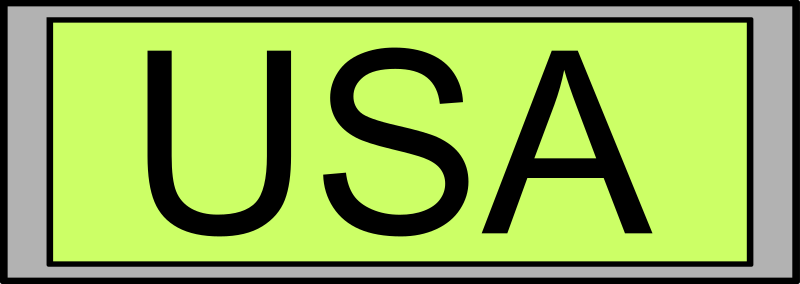 Digital Display with "USA" text