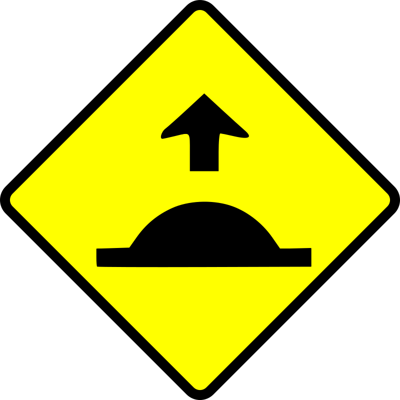 caution-speed hump