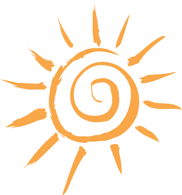 simple sun motif