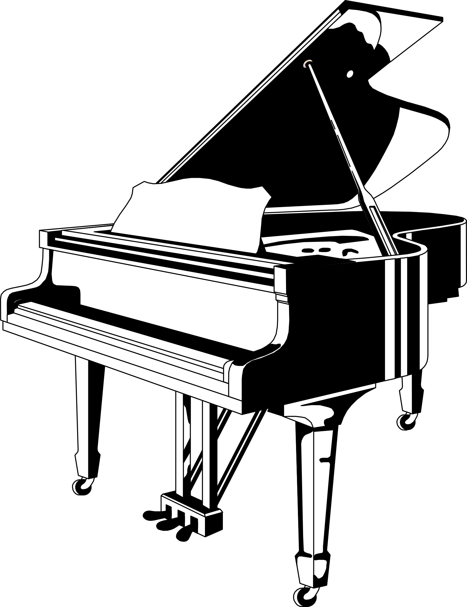 piano hitam/putih - Openclipartpiano hitam/putih - Openclipart  