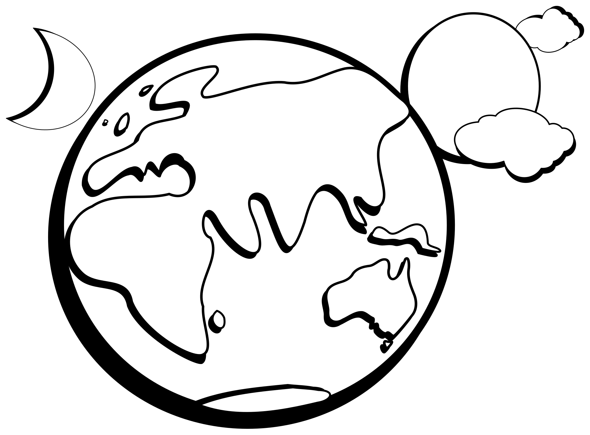 earth outline png