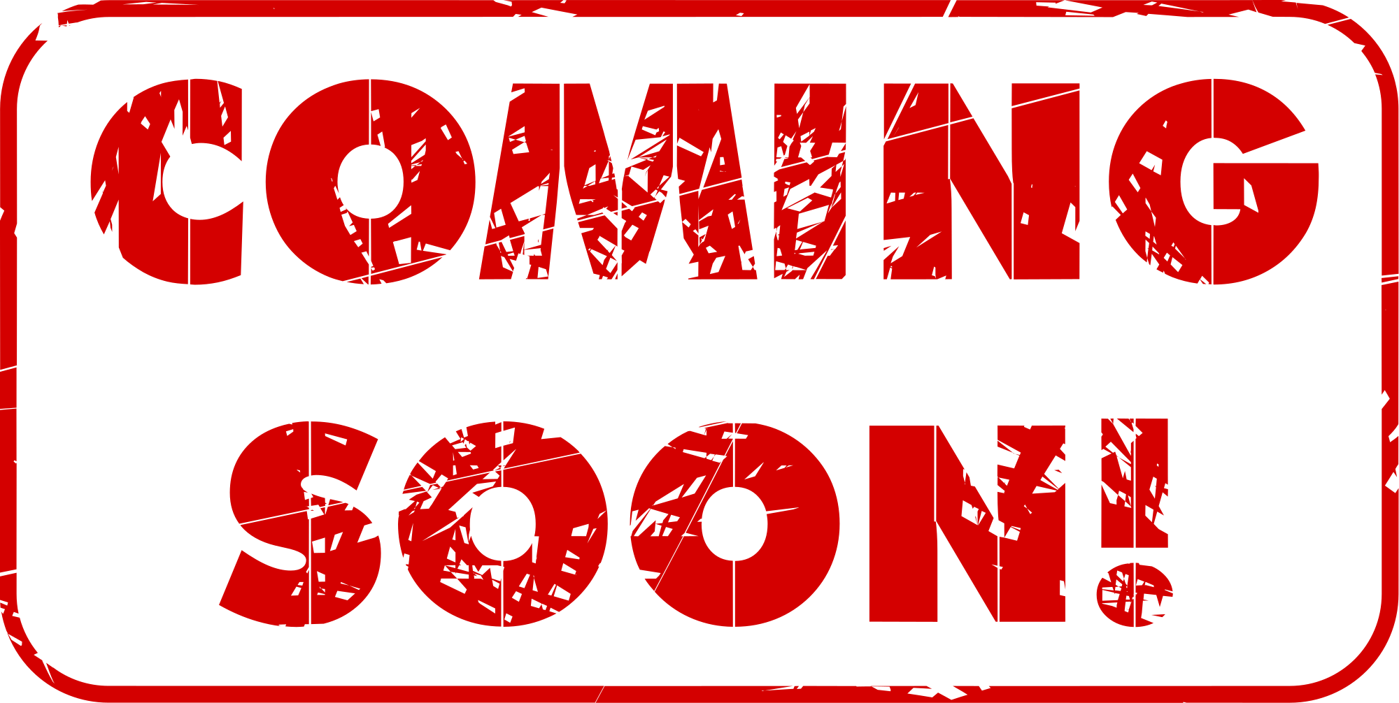 Red Coming Soon Stamp Openclipart