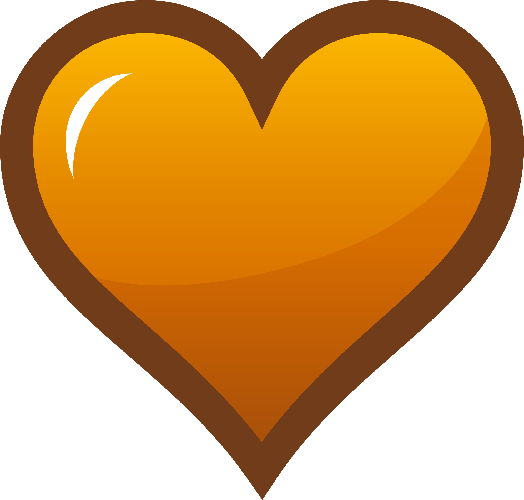 orange hearts background