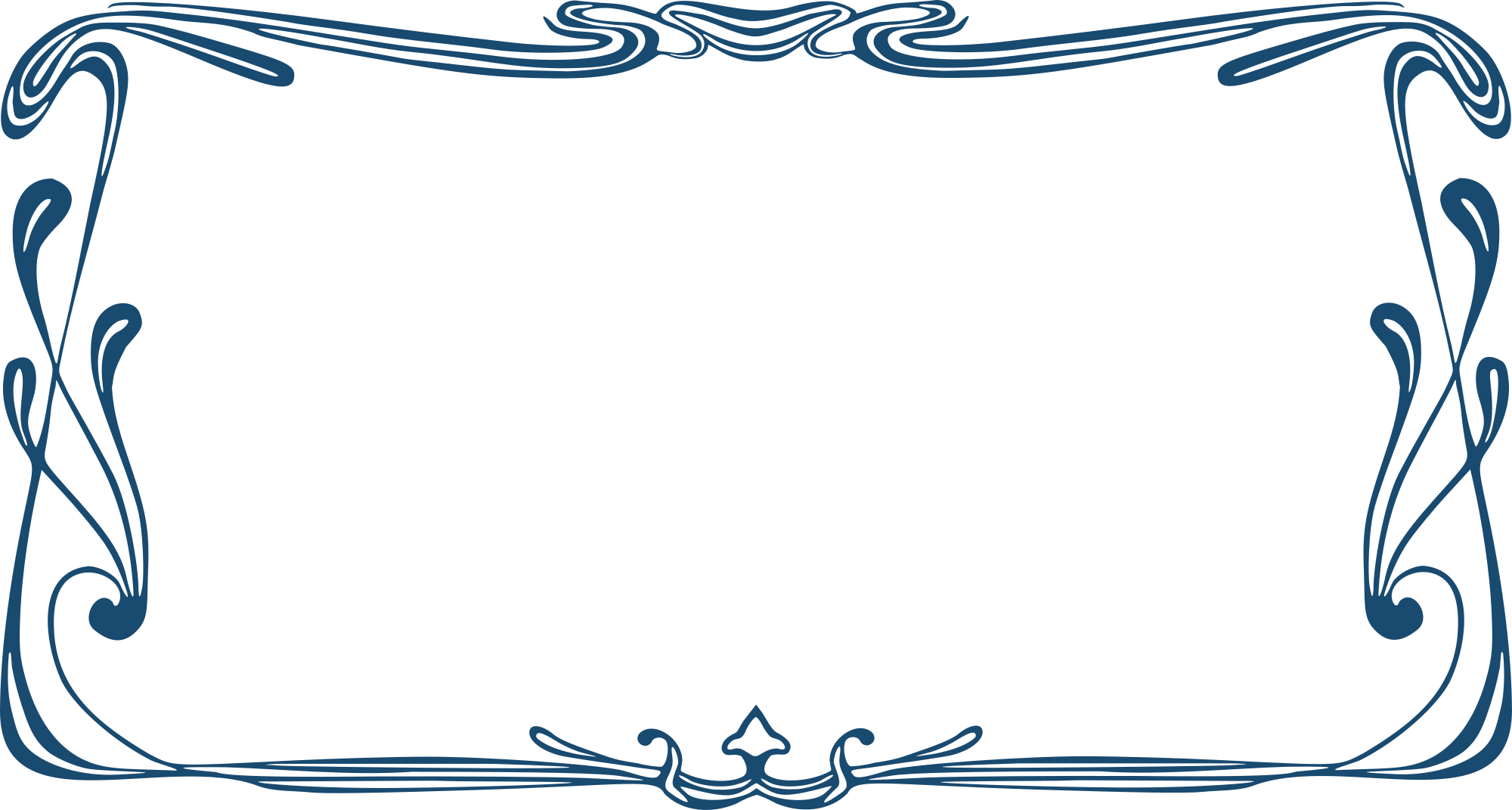 art nouveau border png