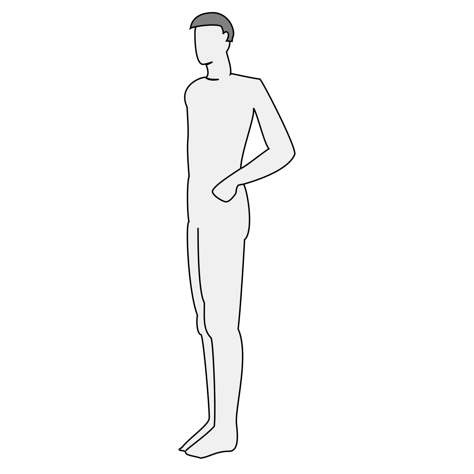 Man Body Silhouette - Openclipart