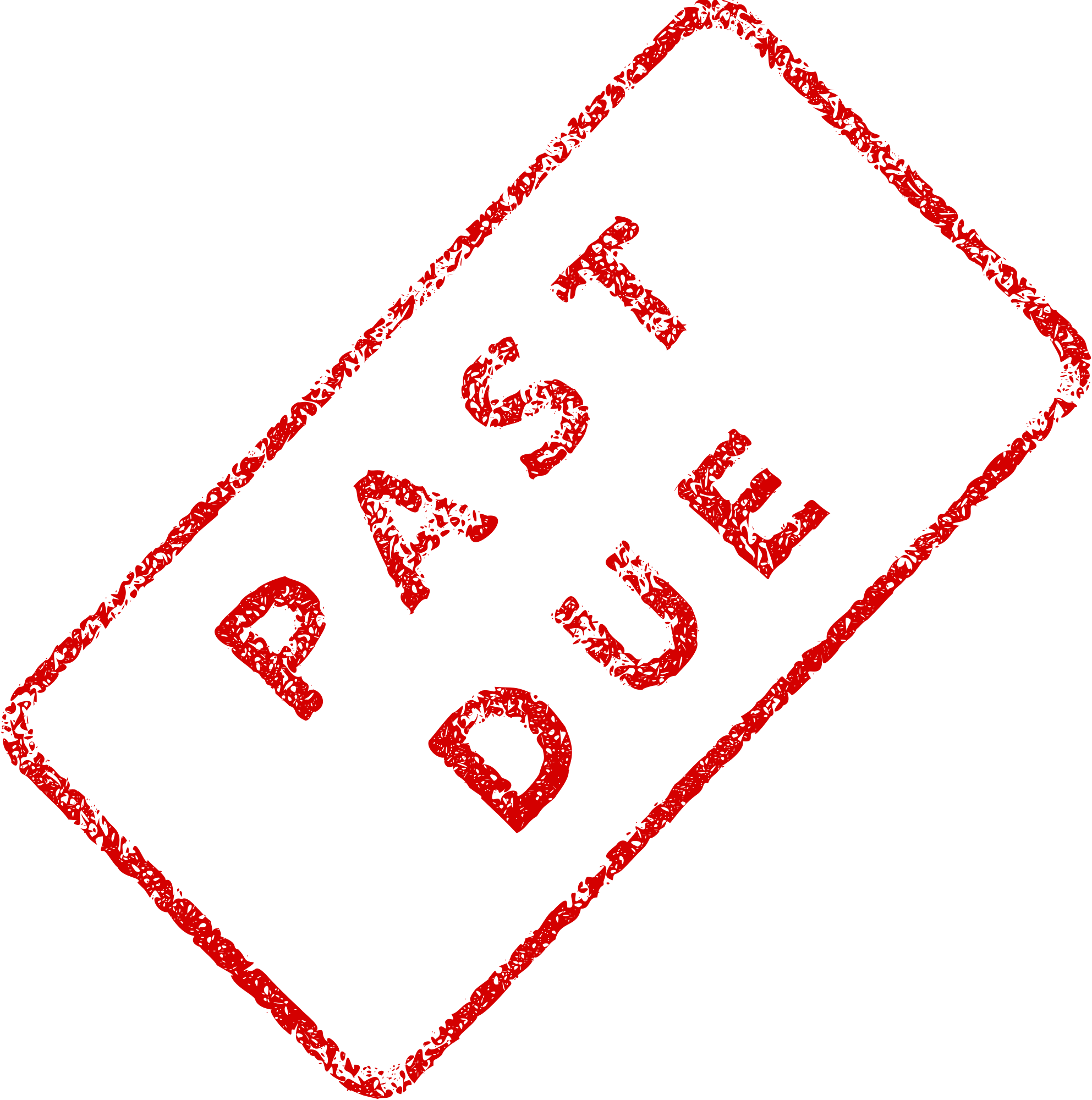 Past Due Business Stamp 2 Openclipart