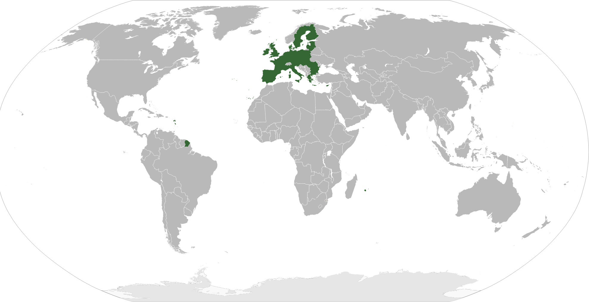 Europe Highlighted In Worldmap Openclipart