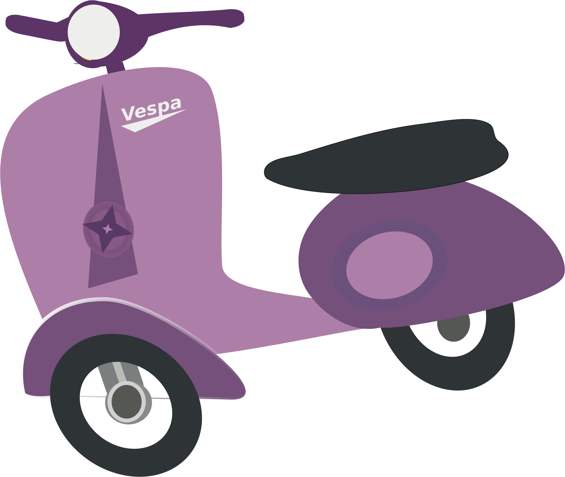 purple vespa