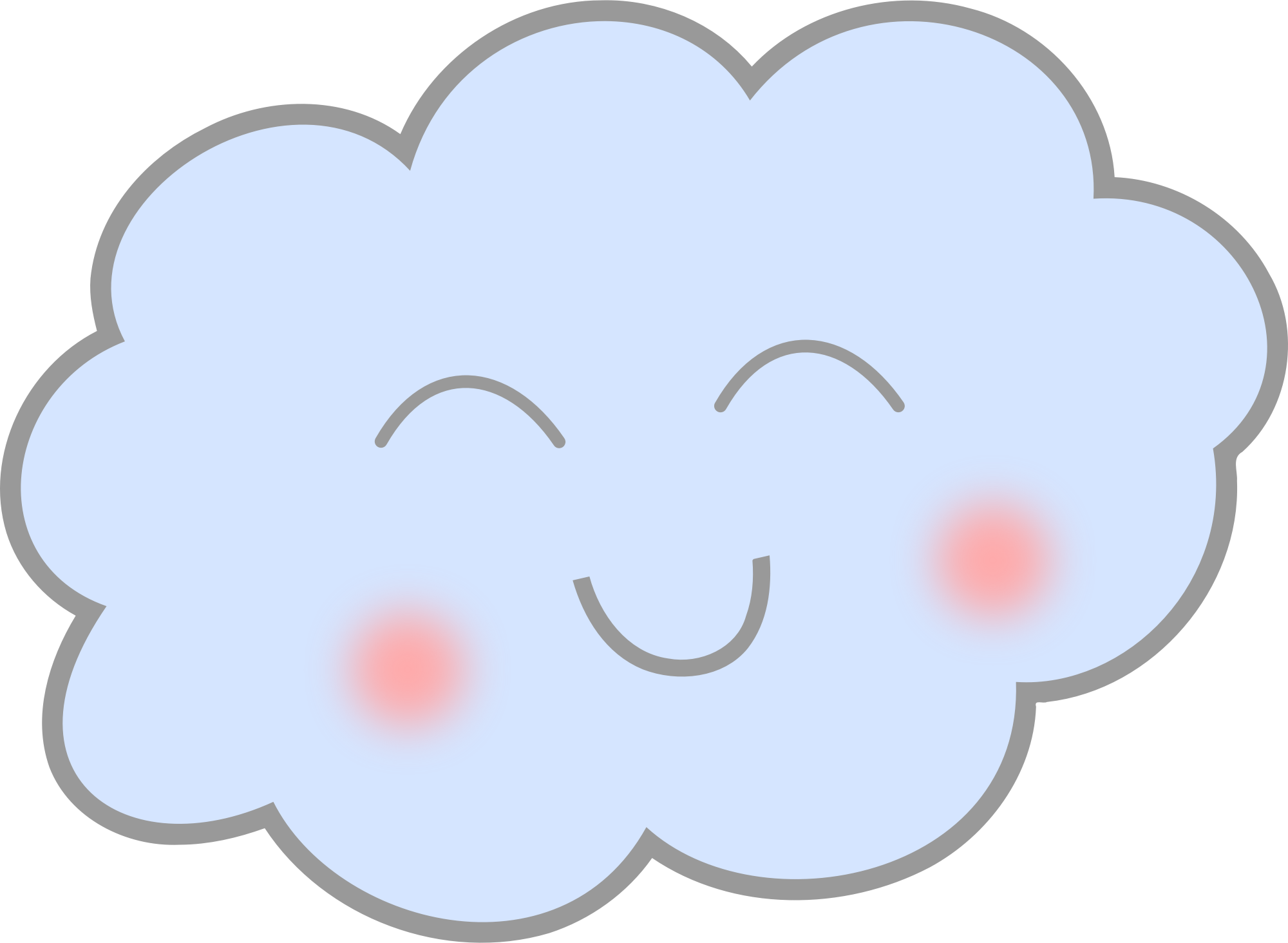 happy cloud clipart