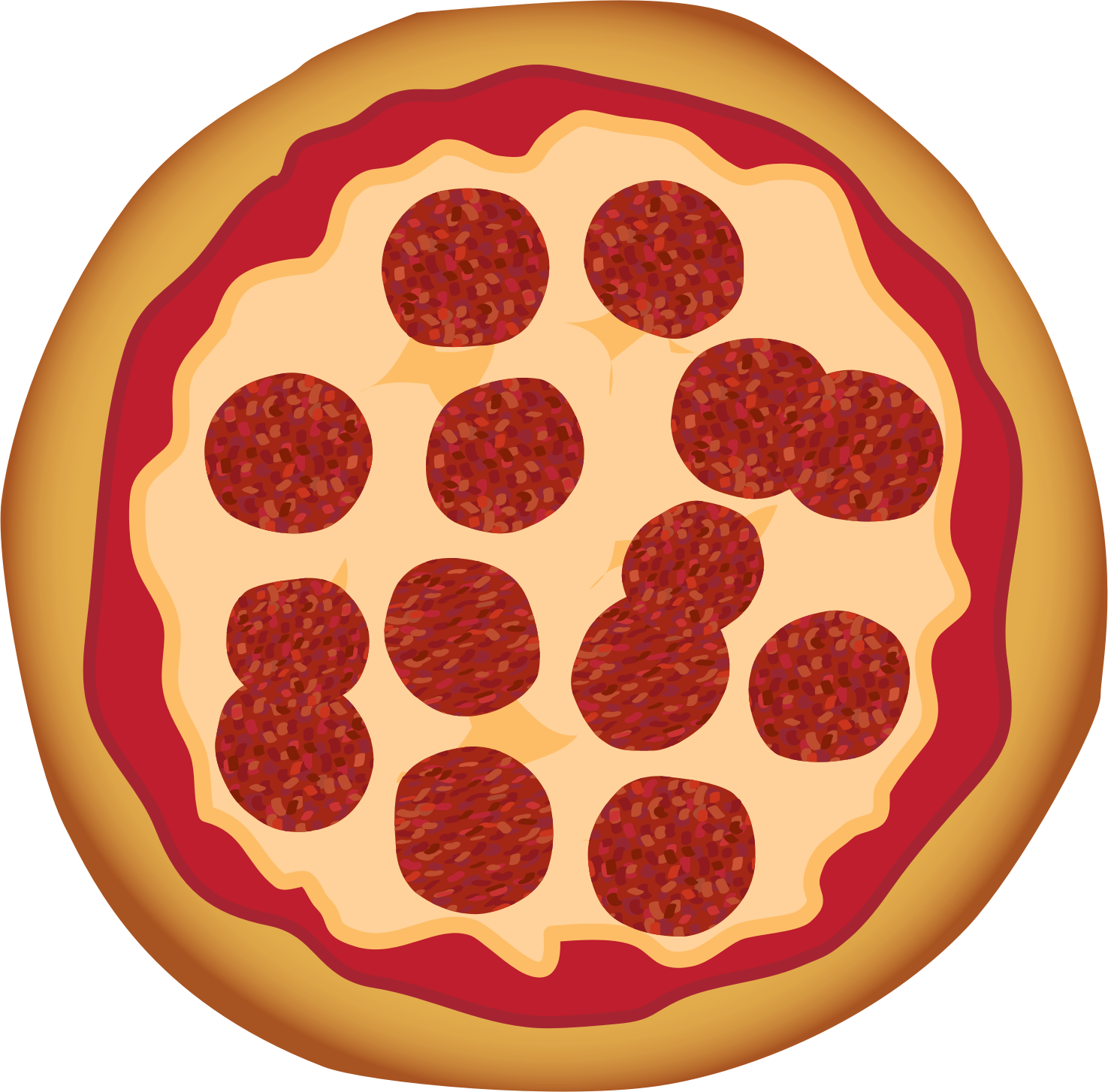 pepperoni pizza graphic