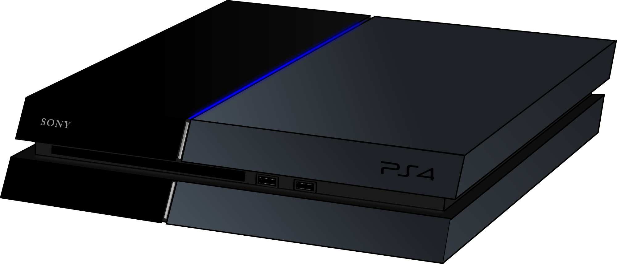 File:Sony-PlayStation-4-PS4-Console-FL.jpg - Wikibooks, open books for an  open world