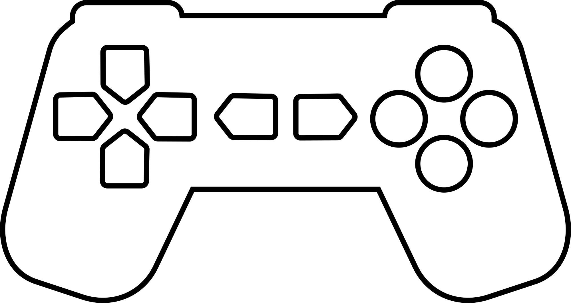 ps3 controller outline