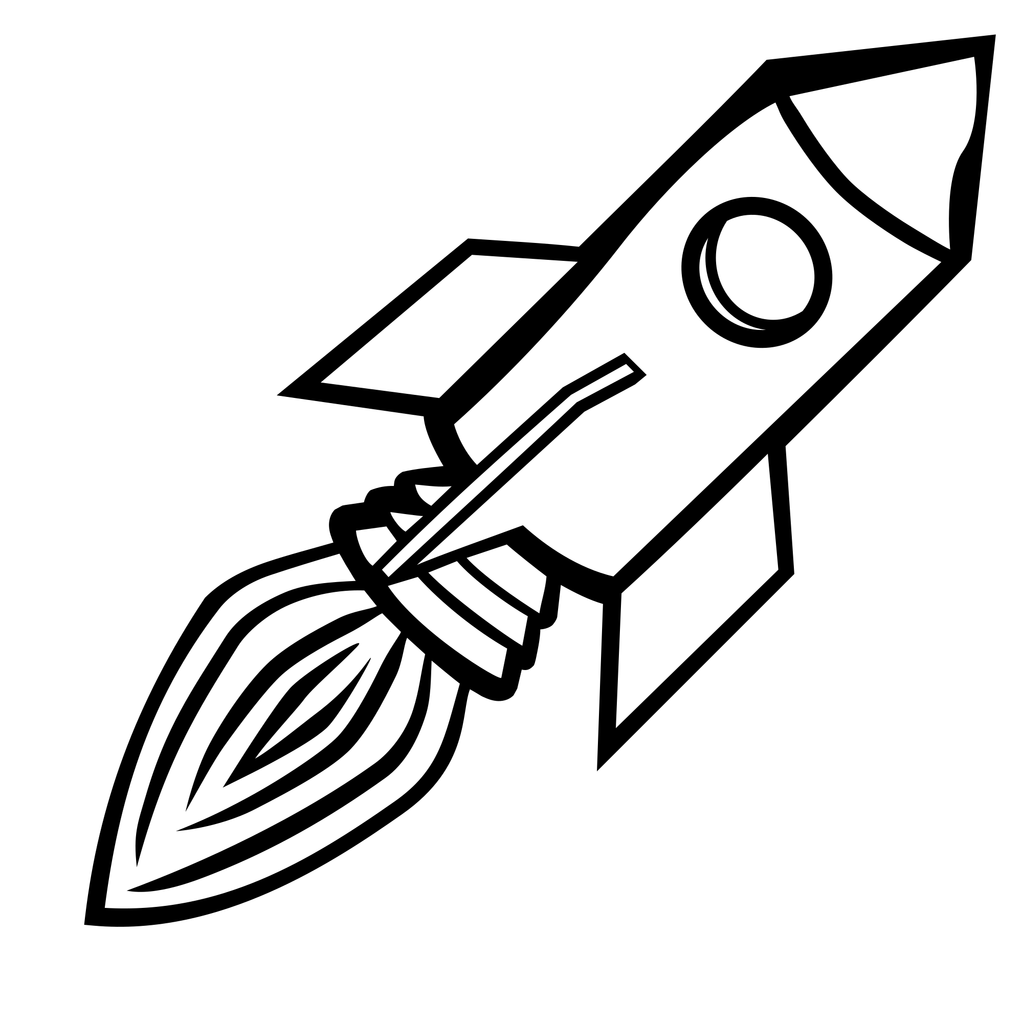 Rocket launcher line art coloring paper 8289026 Vector Art at Vecteezy