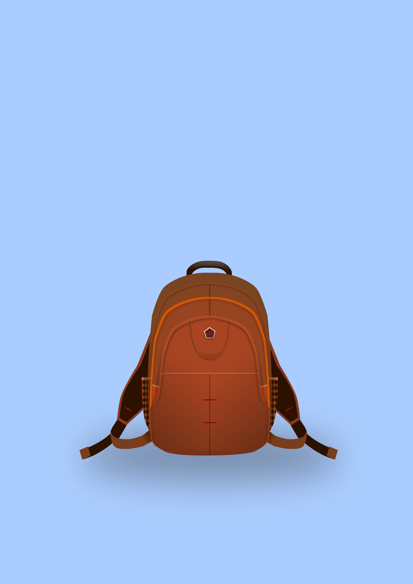 Brown Status Icons Medium Backpack