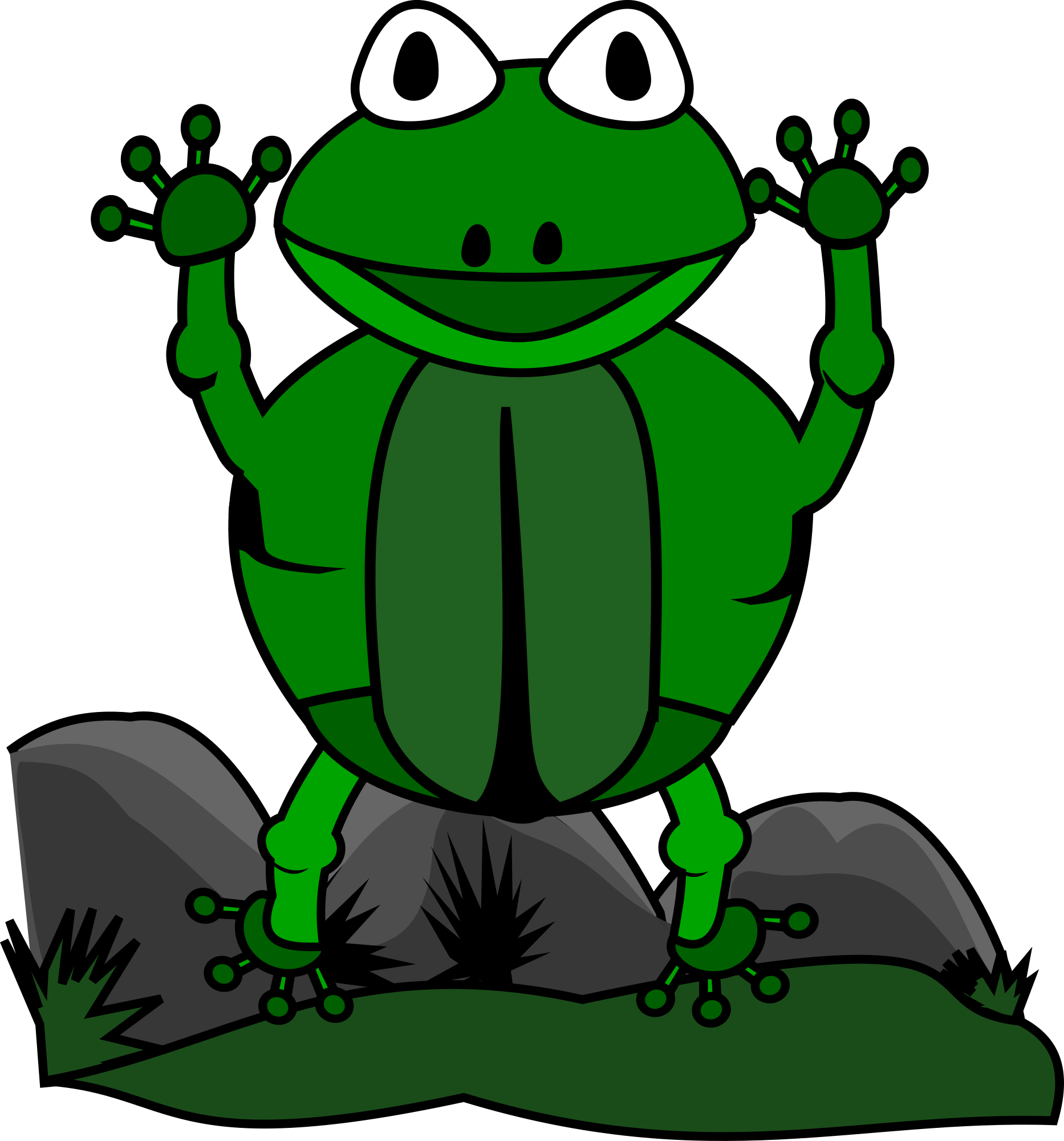 jumping frog clip art