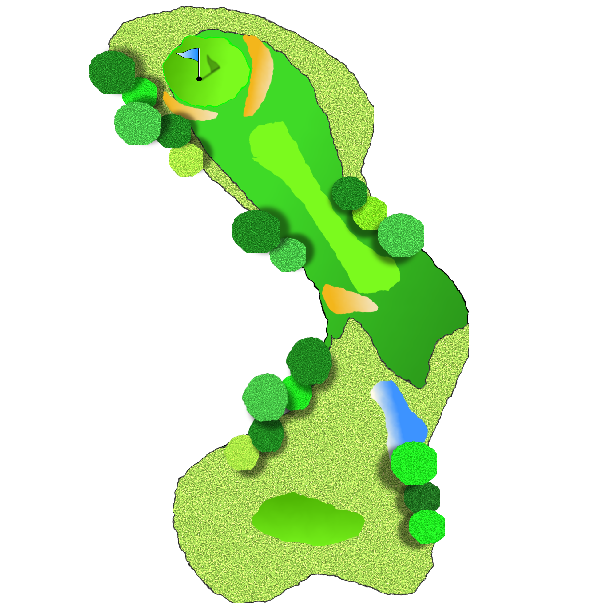 golf hole clip art