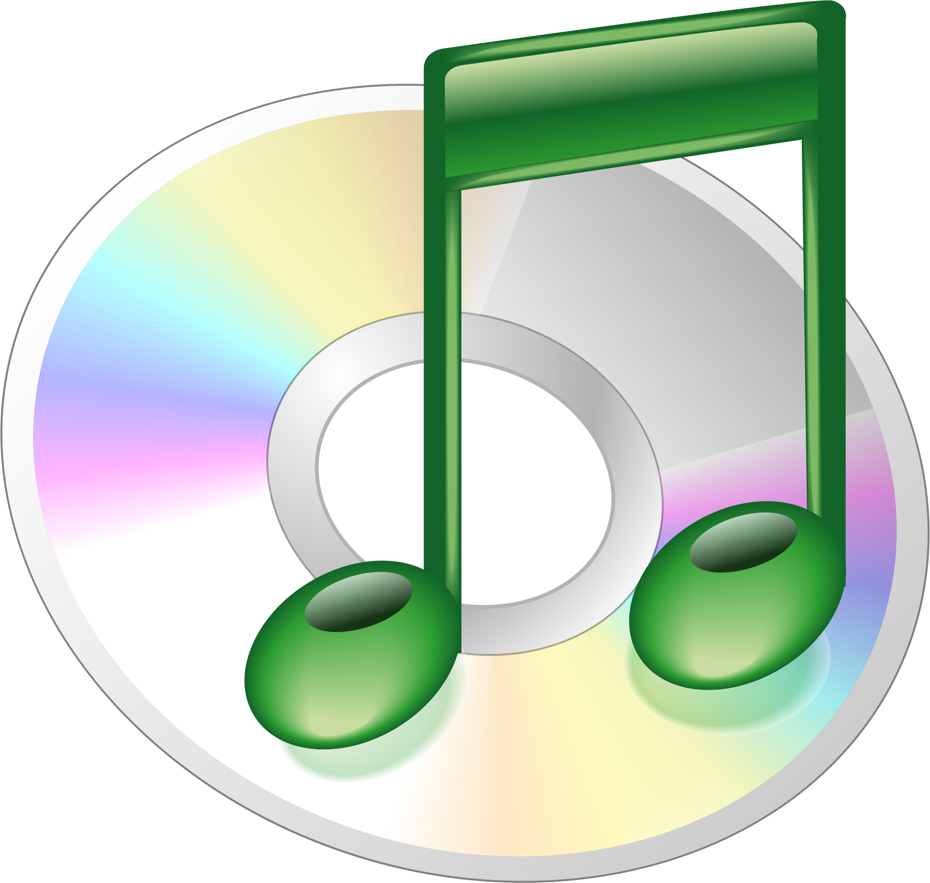 Musical Note And Cd Disk - Music Icon Illustration Royalty Free SVG,  Cliparts, Vectors, and Stock Illustration. Image 20276220.