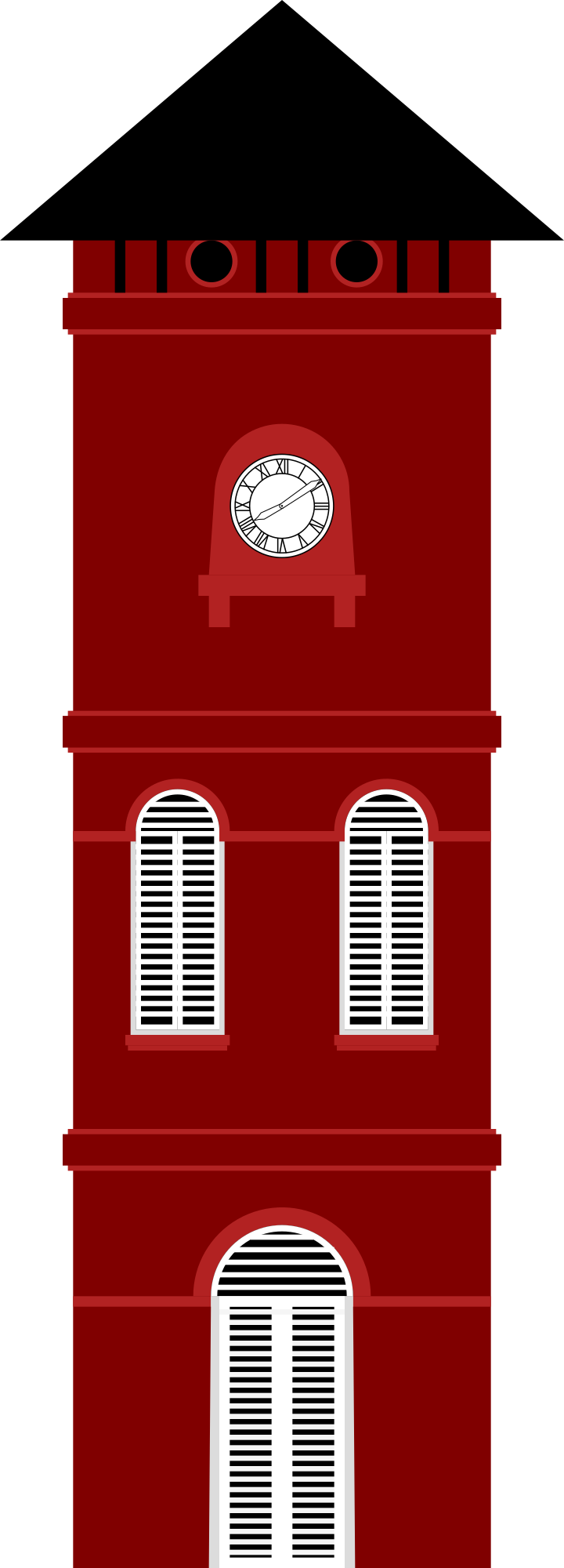 clock tower clipart