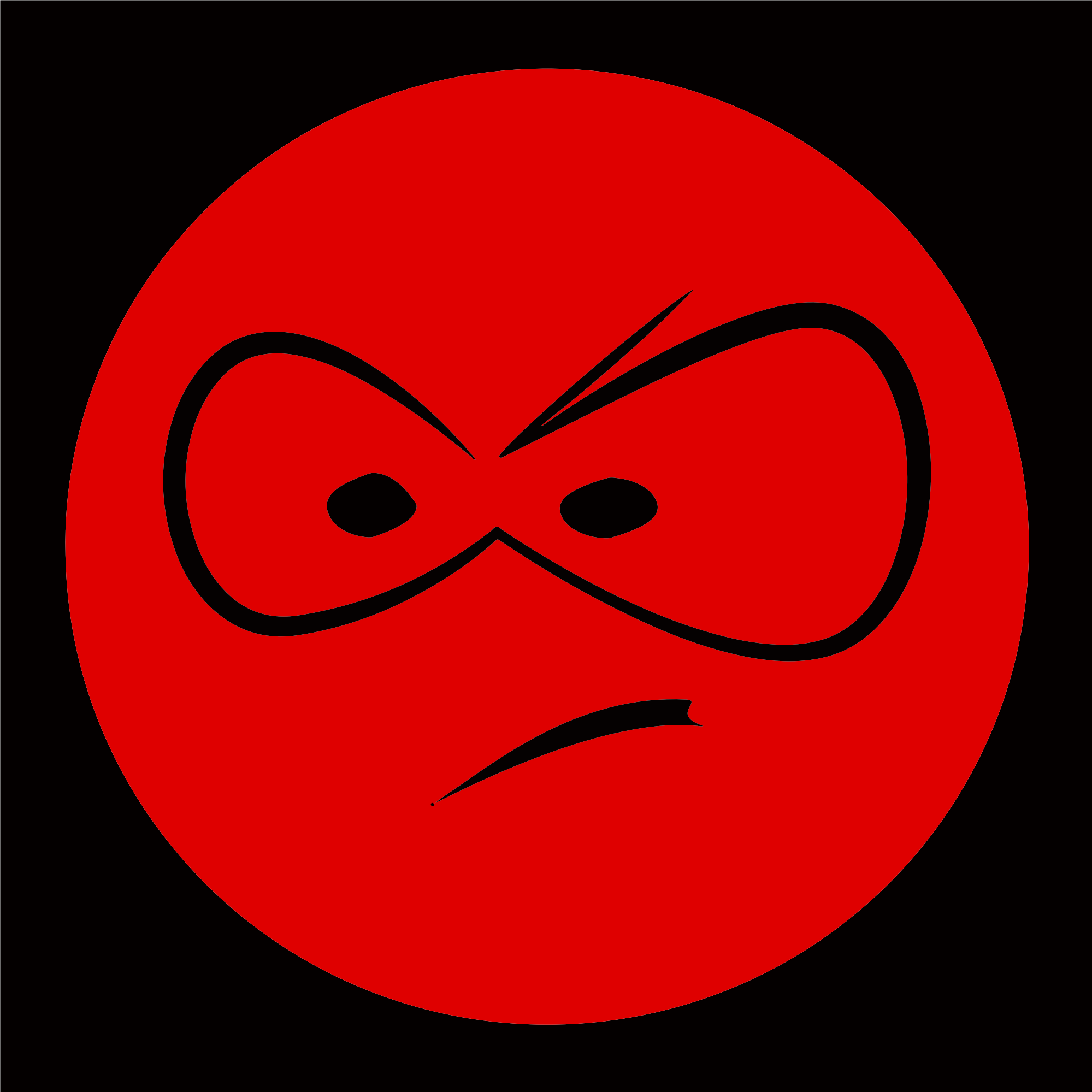 red angry emoticon