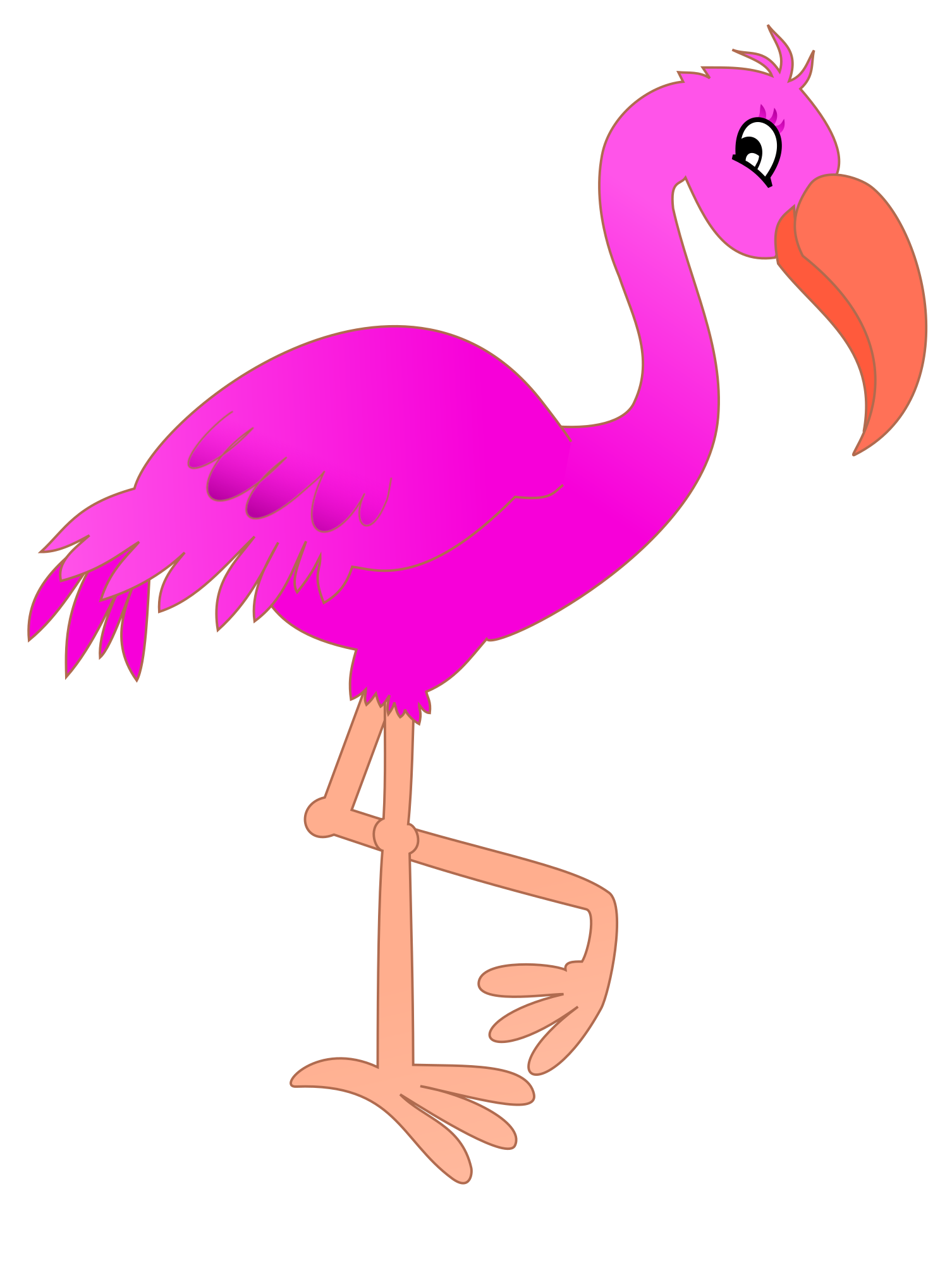 Illustration Pink flamingo