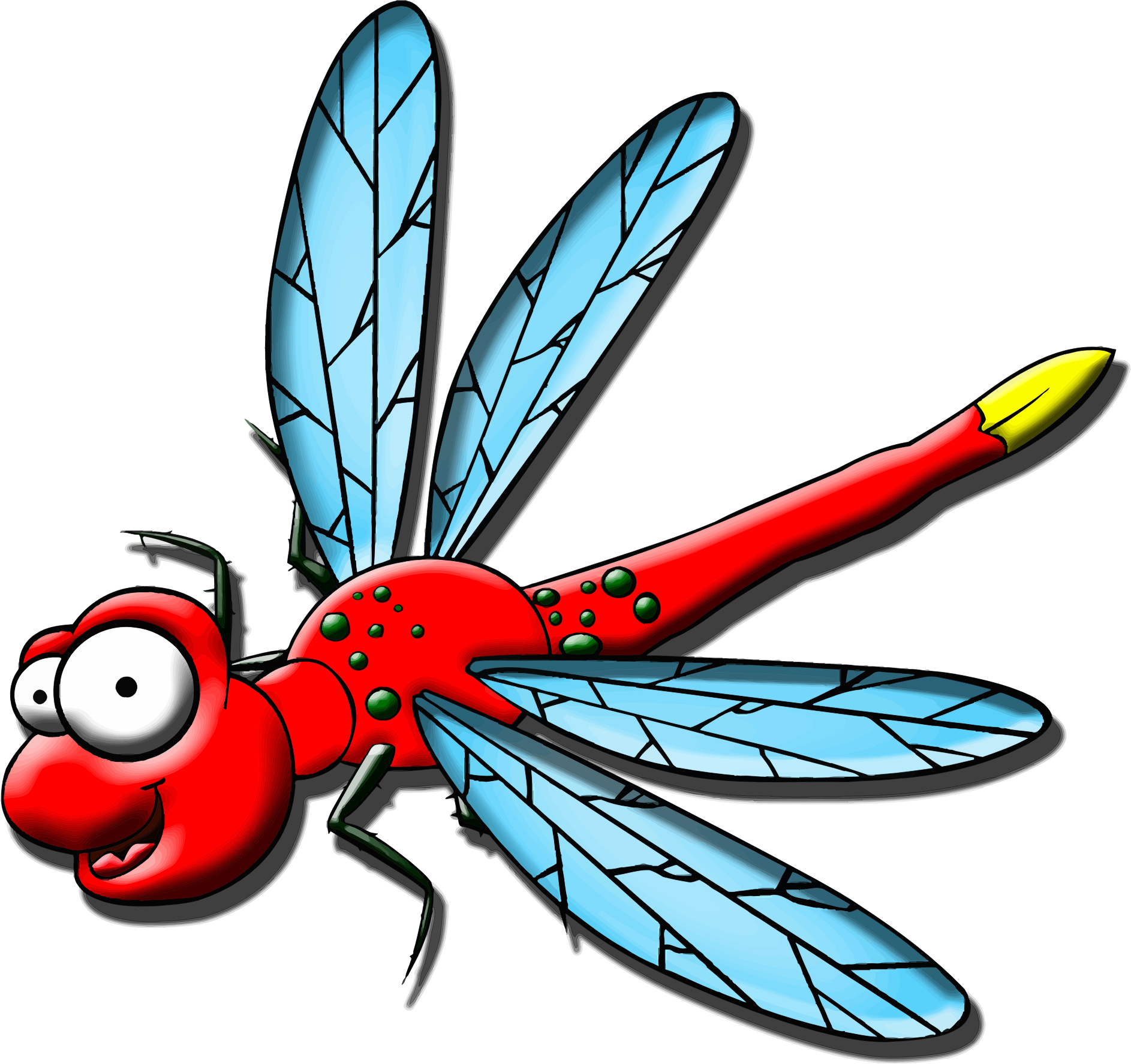 cartoon dragonfly