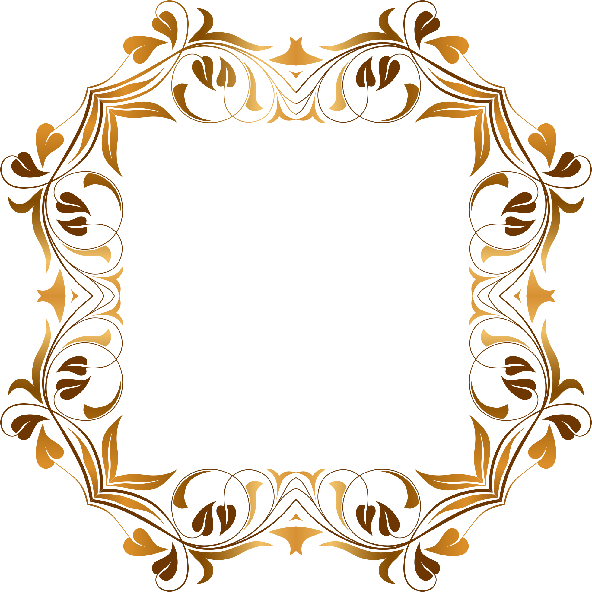 high res flourish frame