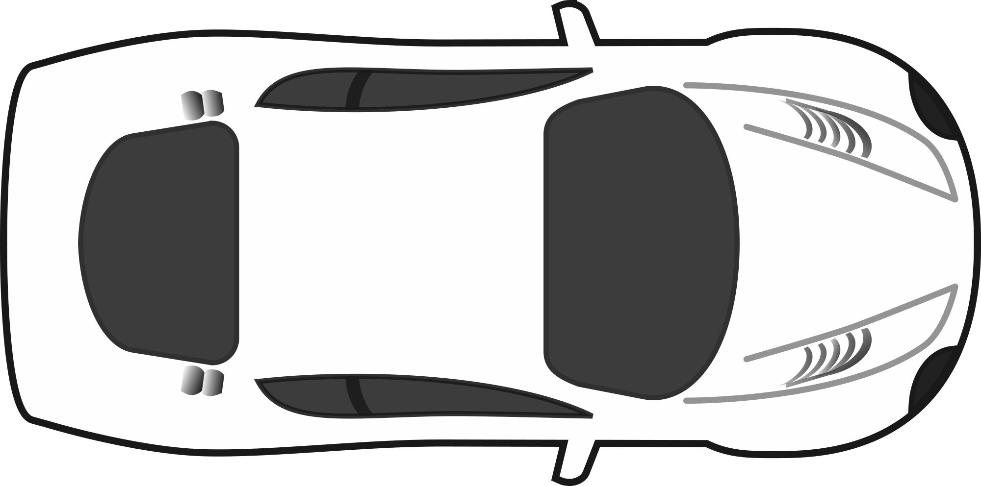 car outline drawing top view