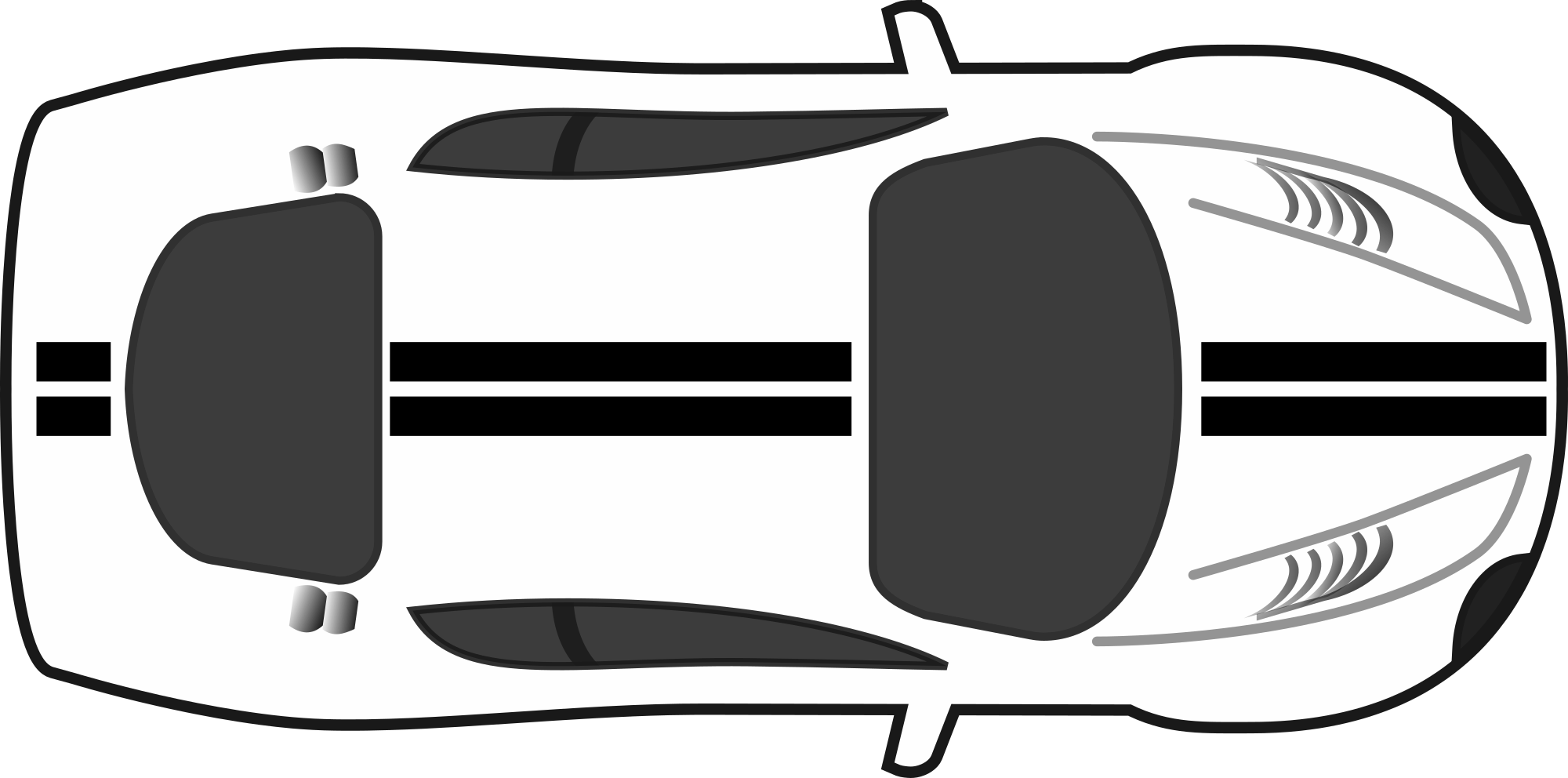 car outline drawing top view