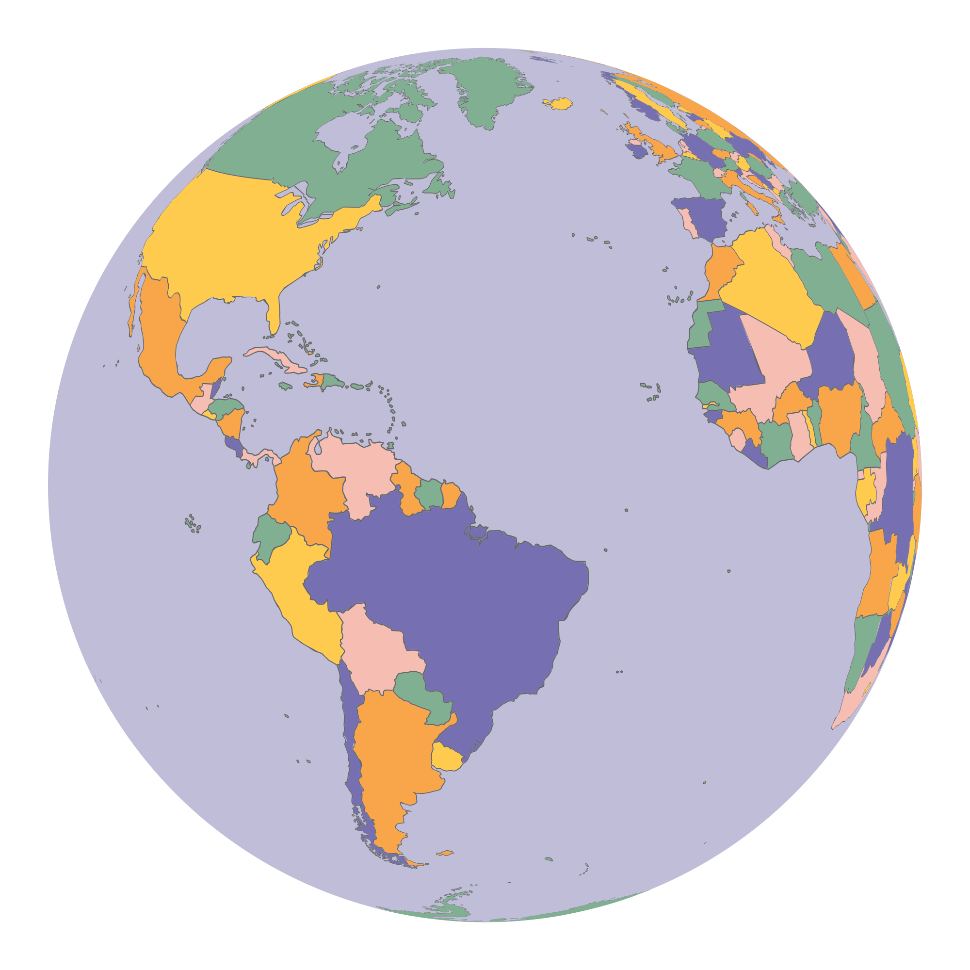 earth map political