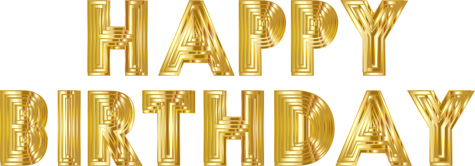 Happy Birthday Typography 7 Openclipart