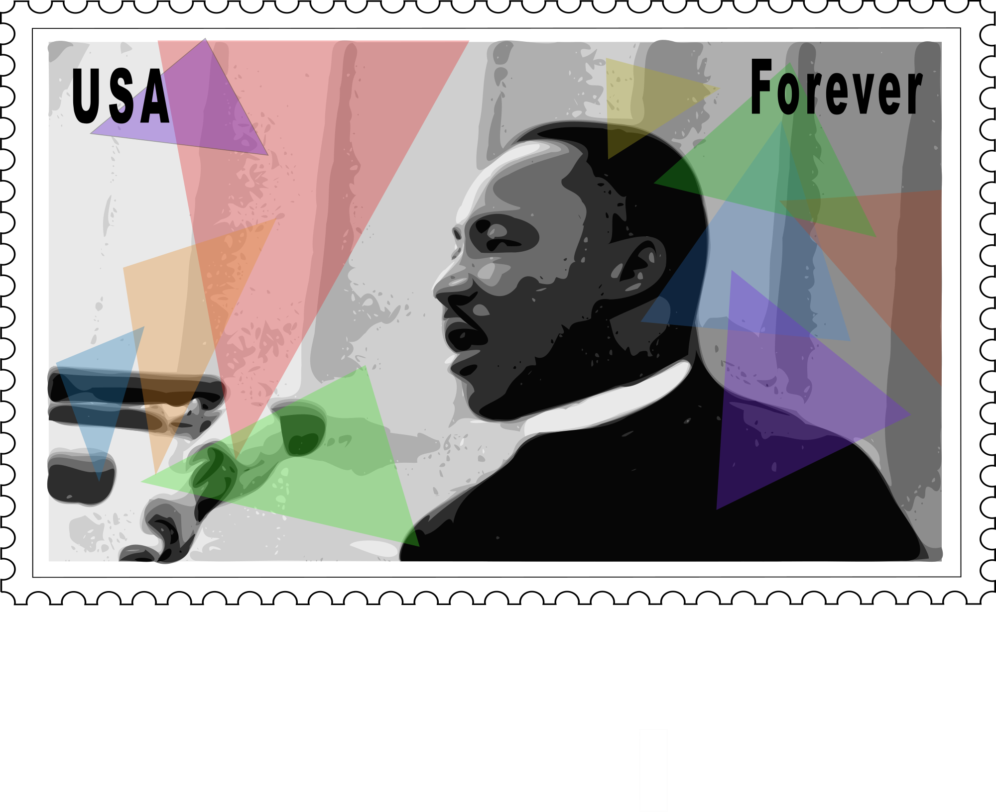 Martin Luther King Jr. Stamp Openclipart