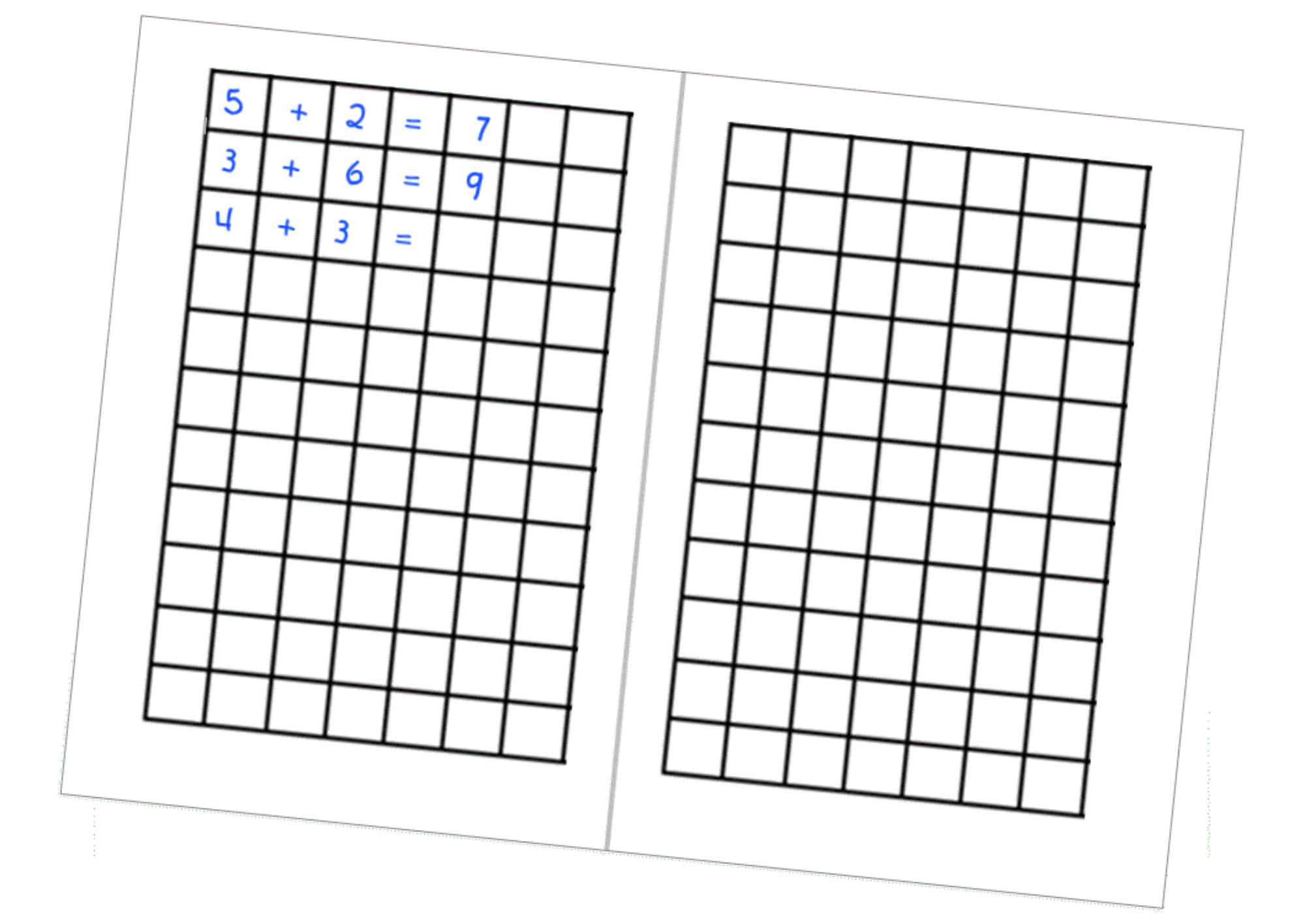 German Math Grid - Openclipart