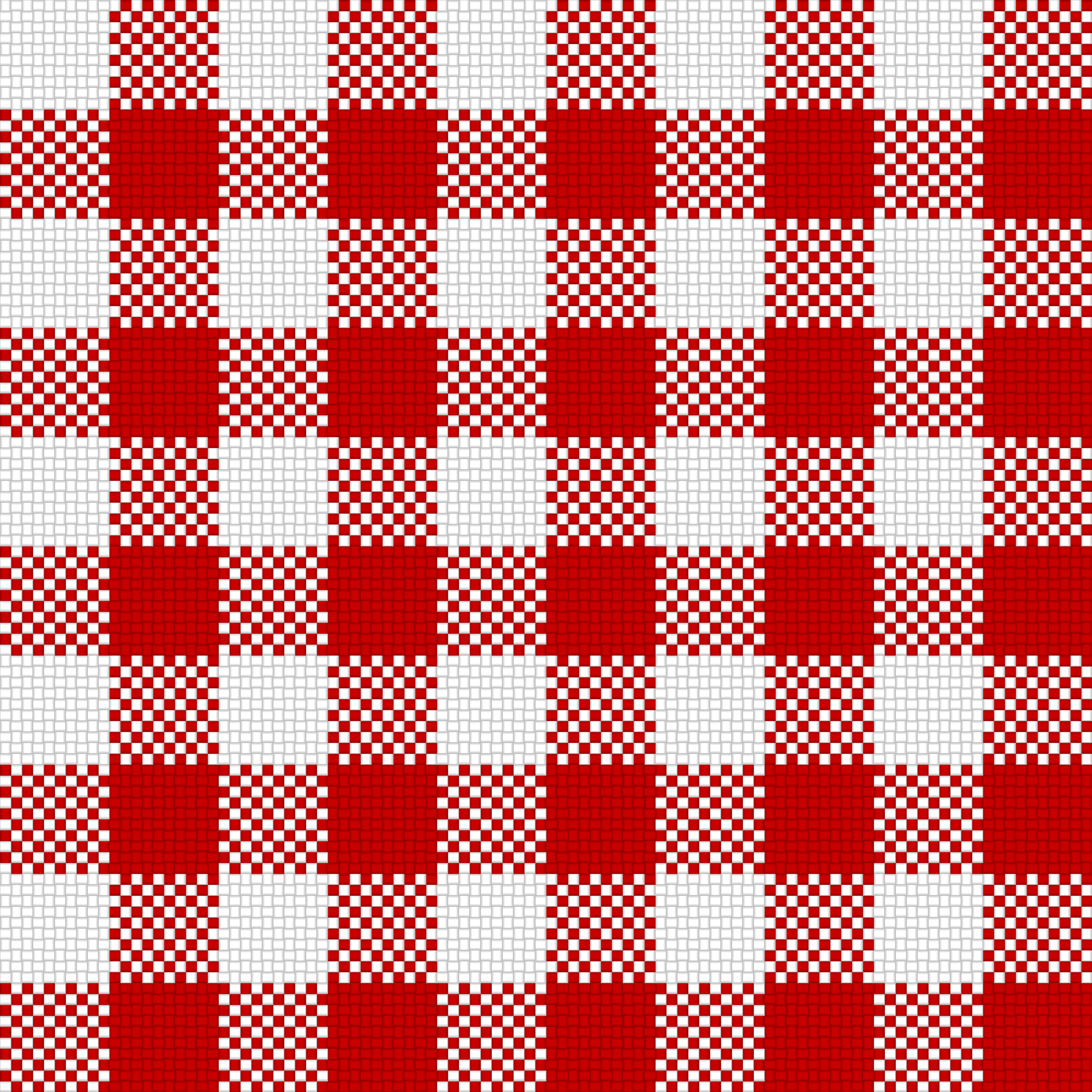 red and white checkered pattern