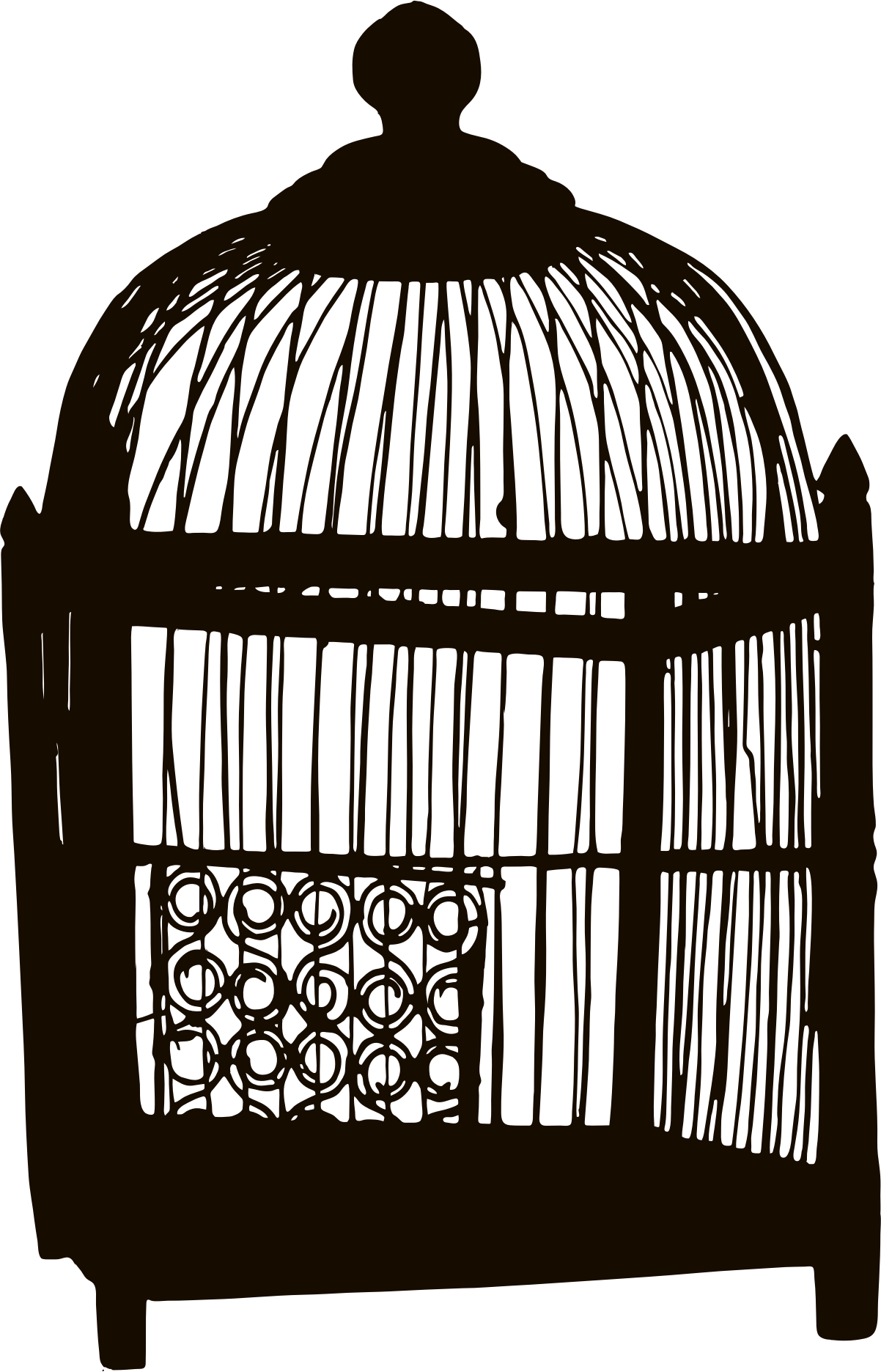 simple birdcage silhouette