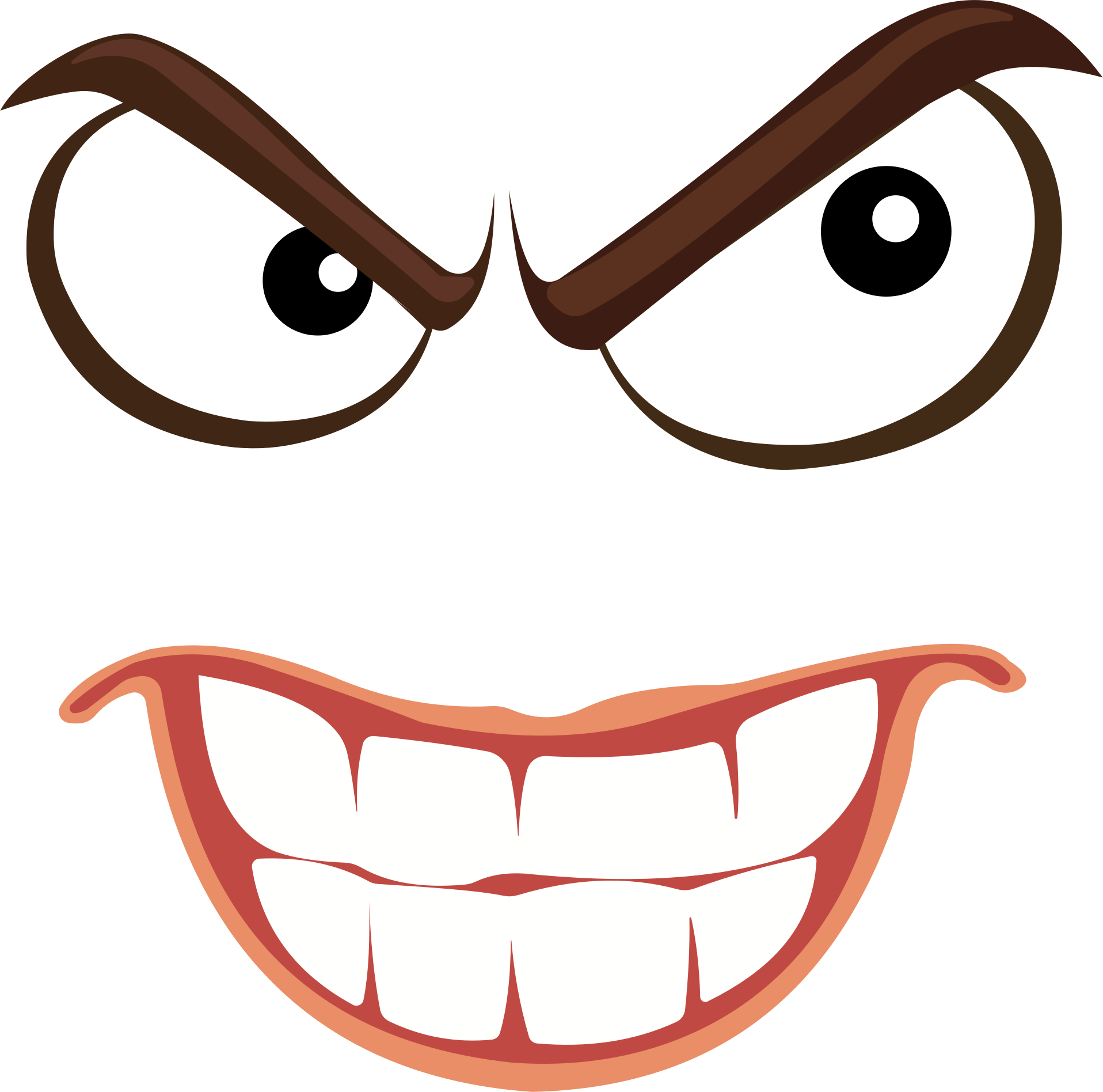 Scary face - Openclipart